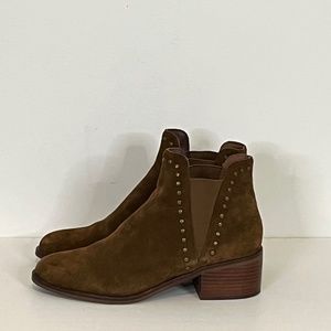 Steve Madden Brown Leather Beaded UNISEX Ankle Boots 8M